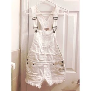 Guess overall shorts